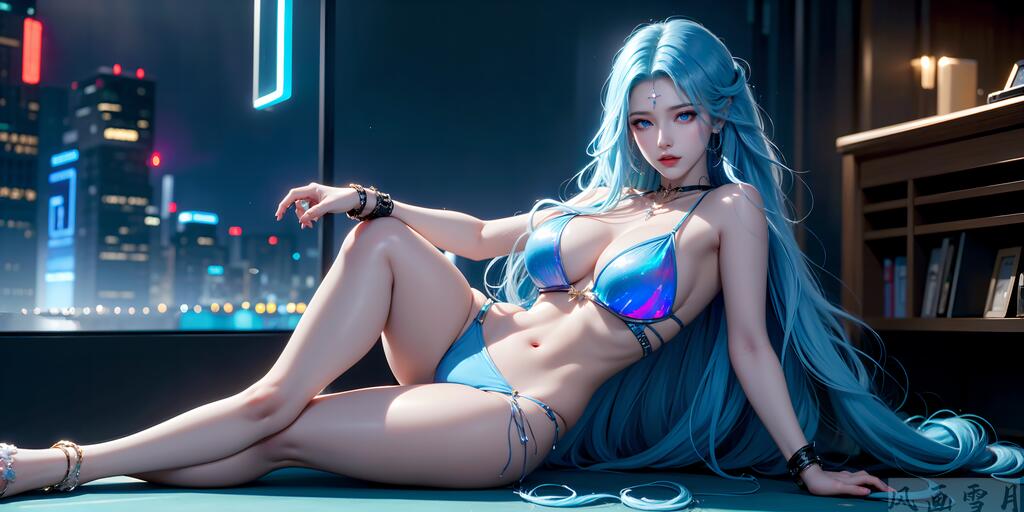 横屏壁纸_风花雪月 - AI美女写真