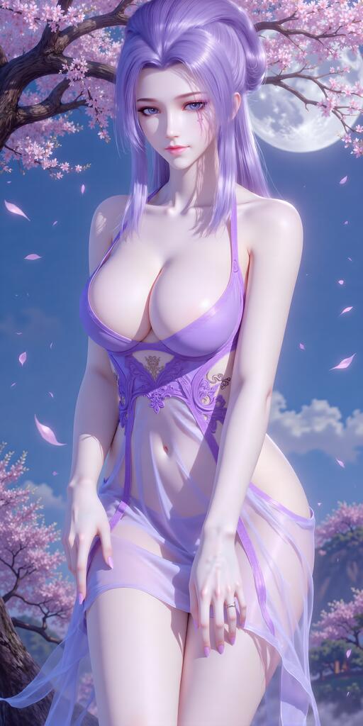 天行九歌-紫女 - AI美女写真