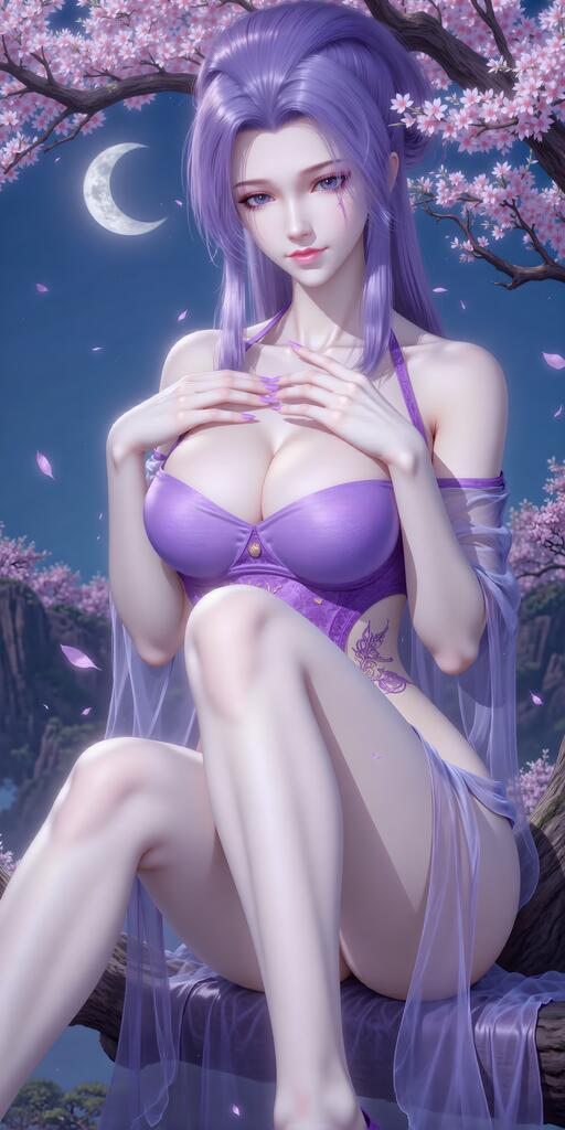 天行九歌-紫女 - AI美女写真