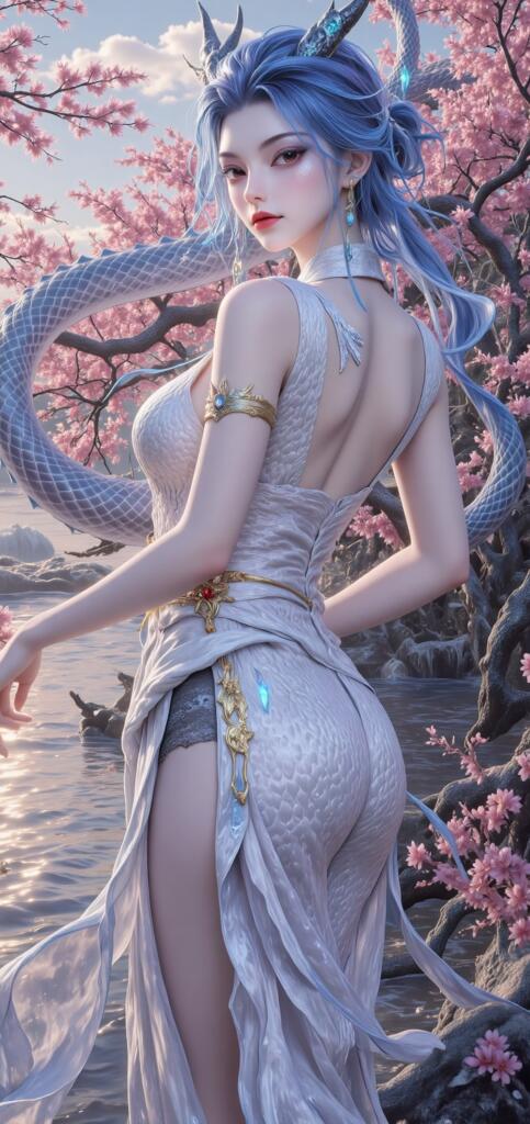 哪吒闹海-敖闰 - AI美女写真