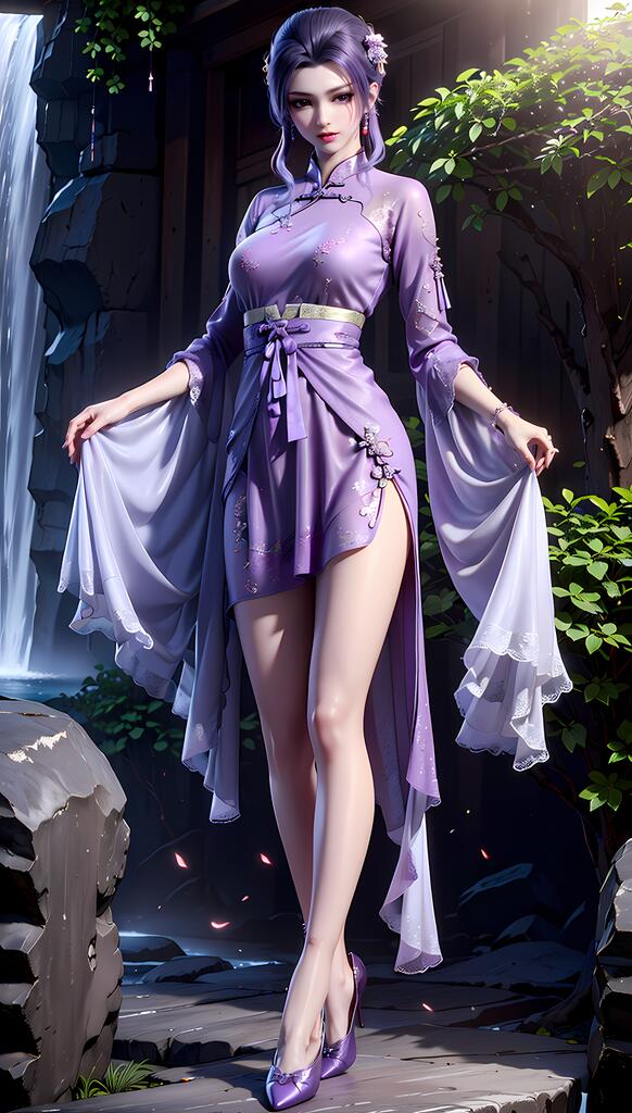 天行九歌-紫女 - AI美女写真