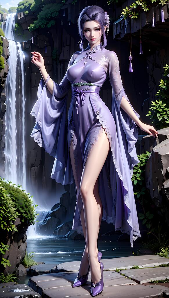 天行九歌-紫女 - AI美女写真