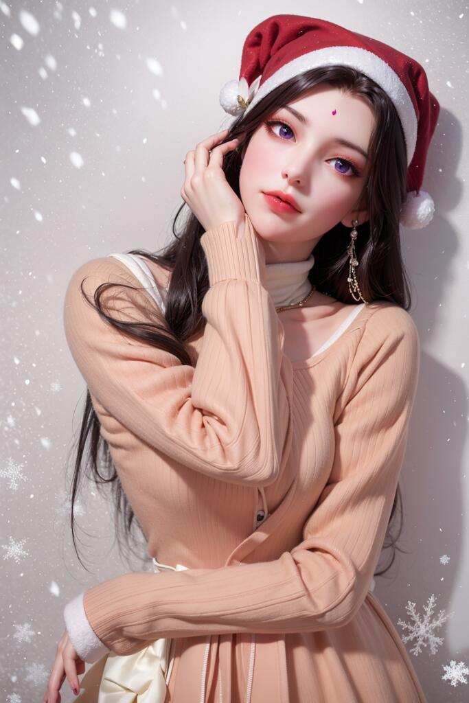 国漫女神_圣诞特辑 - AI美女写真