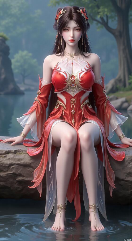 火灵儿天神装-诛仙 - AI美女写真