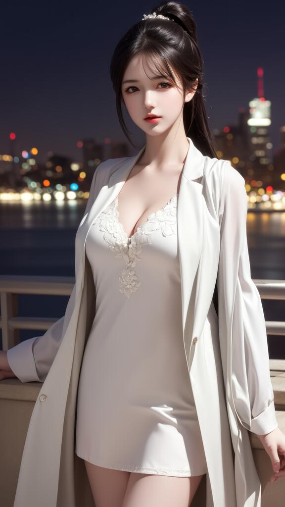 外套少女_都市系列 - AI美女写真