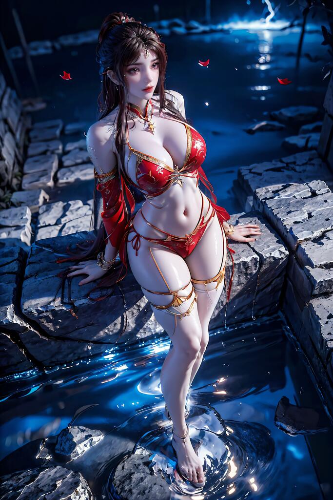 完美世界-红凰 - AI美女写真