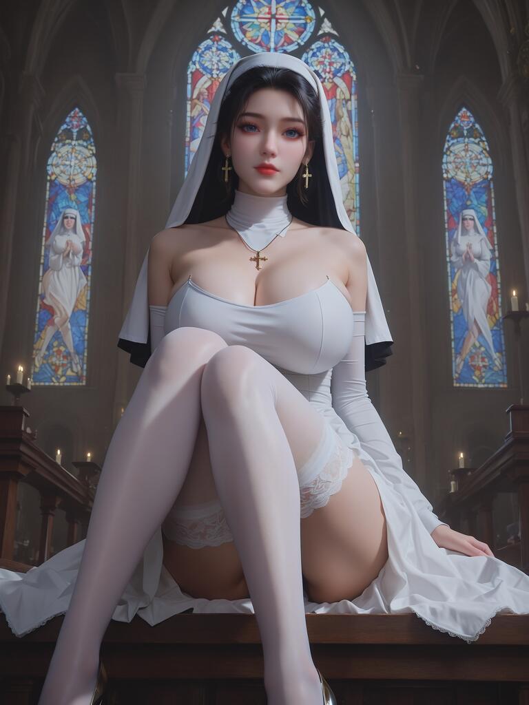 AI国漫-修女 - AI美女写真