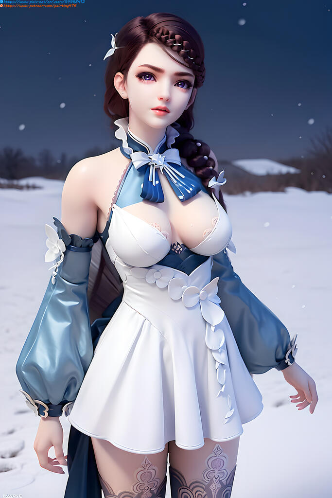 梦塔雪迷城-艾妙妙 - AI美女写真